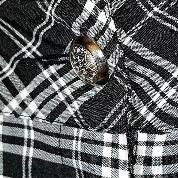 La Pargay Black and White Plaid Shorts - Picture 5 of 7